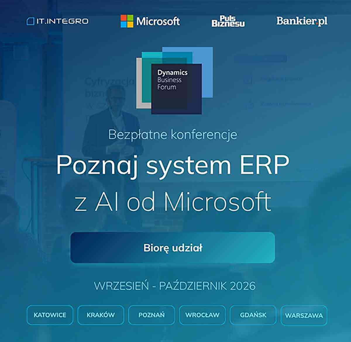 Dynamics Business Forum 2026 - Poznaj system ERP z AI od Microsoft